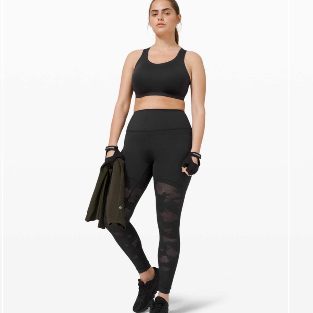lululemon Sheer Will HR Black Camo Leggings 28” Size 6 - Picture 5 of 10